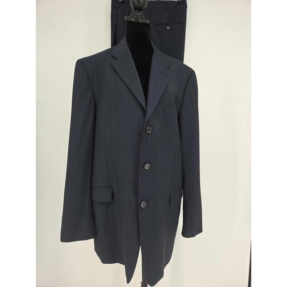 Vtg Gieves & Hawkes Savile Row Suit Wool Mohair 44L 40x34.5 Made In USA